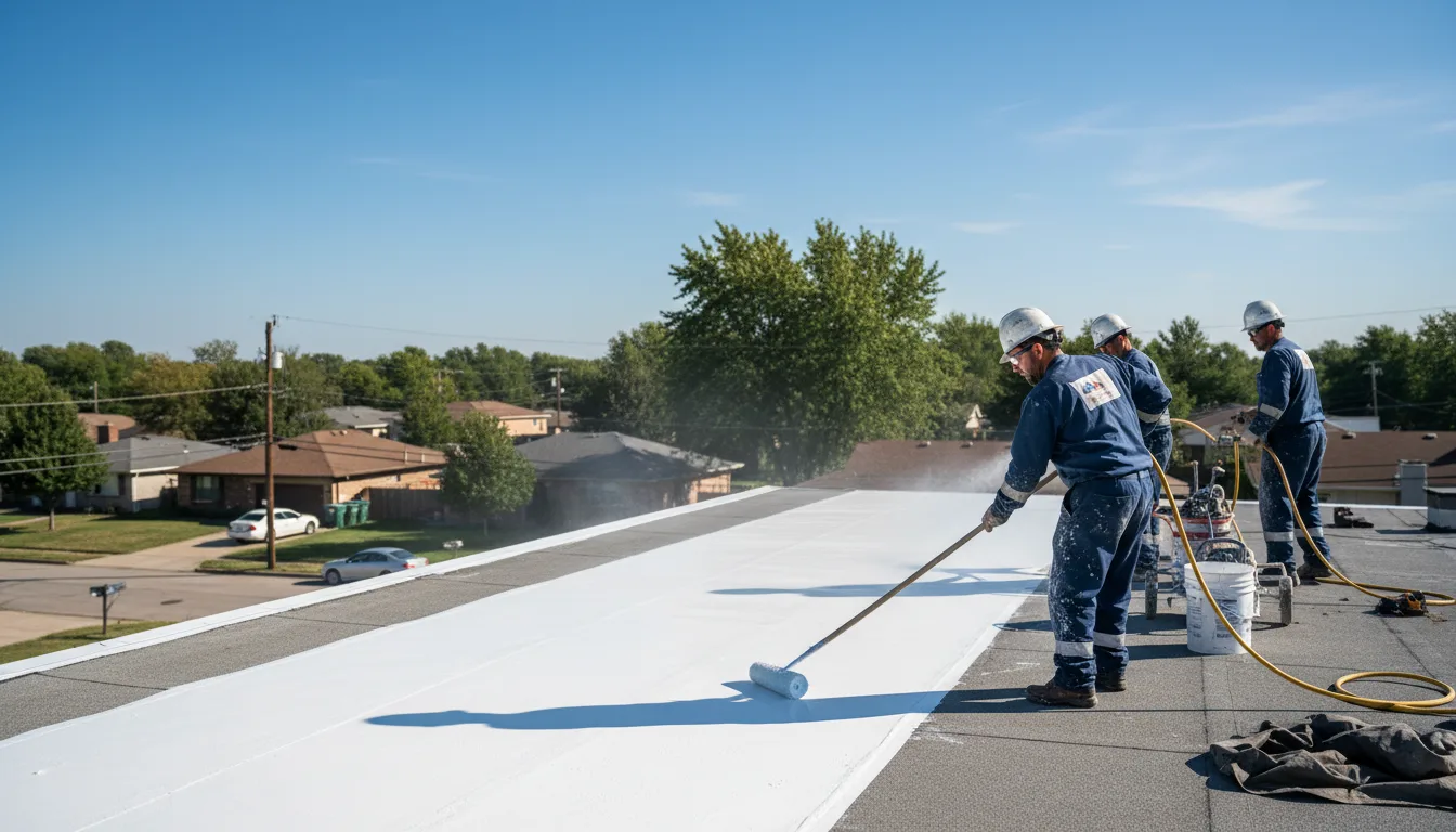 Commercial roof coating in Tremont, PA near me